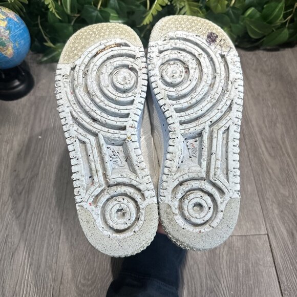 Nike Air Force 1 Crater Flyknit Womens Size 8 Shoes White Ice Blue Athletic - Picture 7 of 9